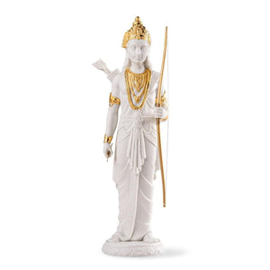 Lladro Lakshman Sculpture - Golden Luster
