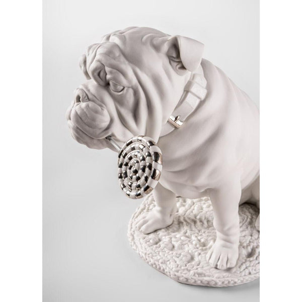 Load image into Gallery viewer, Lladro Bulldog with Lollipop Sculpture - Re-Deco
