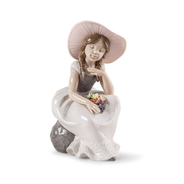Load image into Gallery viewer, Lladro Spring Has Come Girl Sculpture

