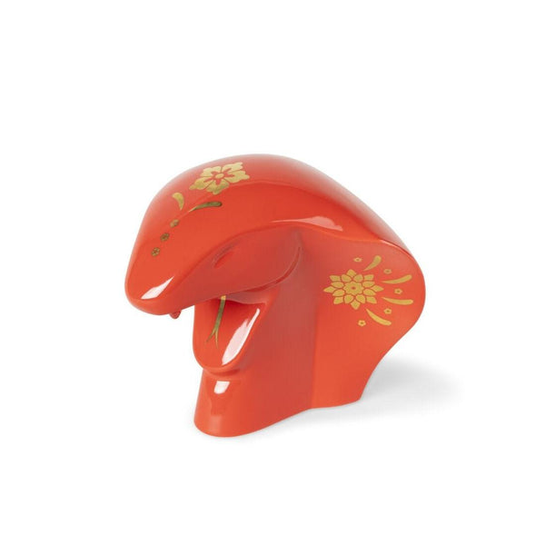 Load image into Gallery viewer, Lladro The Snake Sculpture - Red - Gold
