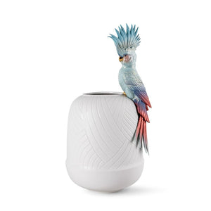 Lladro Cockatoo Vase