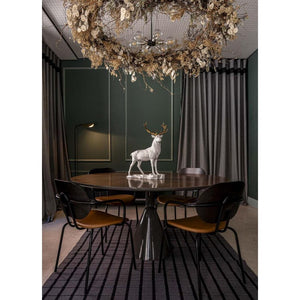 Lladro Deer Sculpture - White-Copper