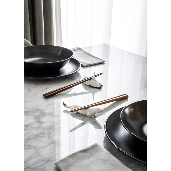 Load image into Gallery viewer, Lladro Ermine and Crane Chopsticks Set
