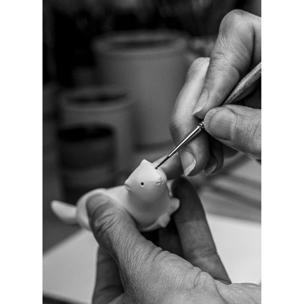 Load image into Gallery viewer, Lladro Ermine and Crane Chopsticks Set
