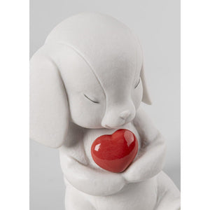 Lladro Buddy-Caring Puppy Figurine