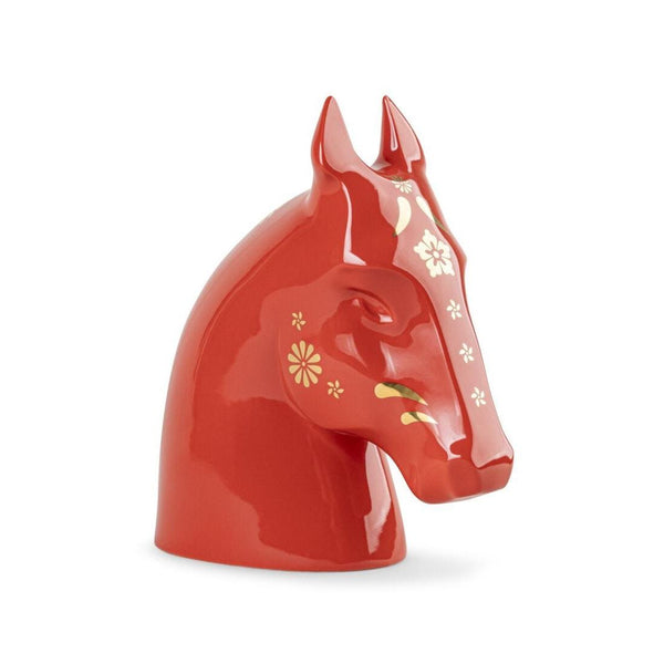 Load image into Gallery viewer, Lladro The Horse Sculpture - Red - Gold
