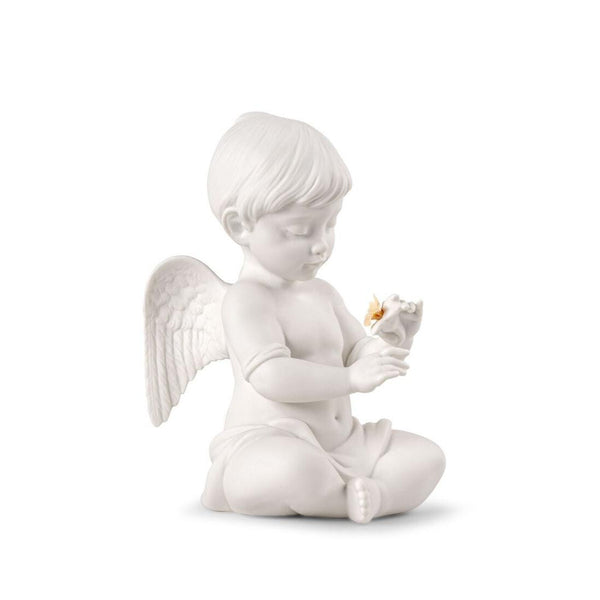 Load image into Gallery viewer, Lladro Angel with Flower Sculpture
