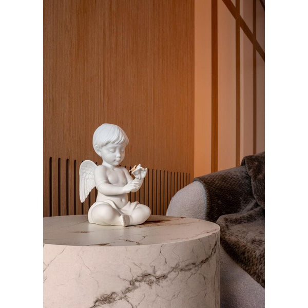 Load image into Gallery viewer, Lladro Angel with Flower Sculpture
