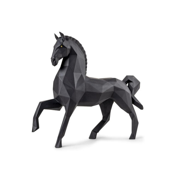 Load image into Gallery viewer, Lladro Horse Sculpture - Matte Black
