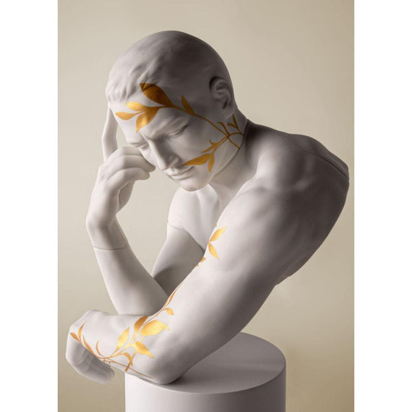 Load image into Gallery viewer, Lladro Reflections of Nature - Him Sculpture - White-Gold
