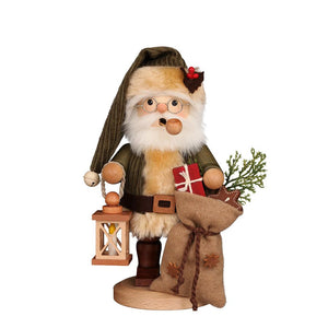 Christian Ulbricht Incense Smoker - Forest Santa in Green - 9.8"H
