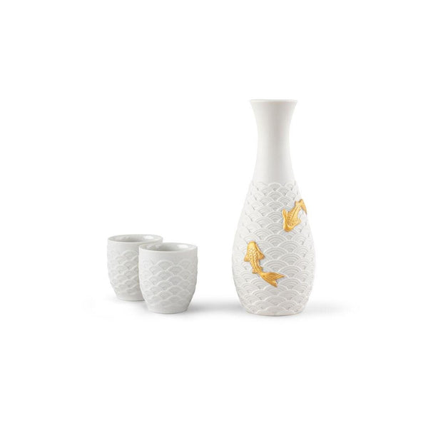 Load image into Gallery viewer, Lladro Koi Sake Set
