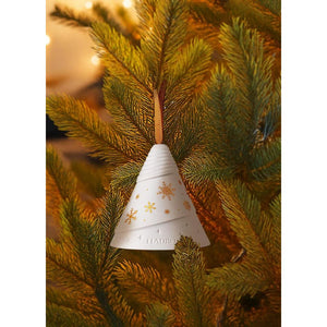 Lladro Porcelain Christmas Tree Ornament - Happy Holidays