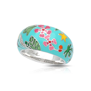 Belle Etoile Primrose Ring - Aquamarine