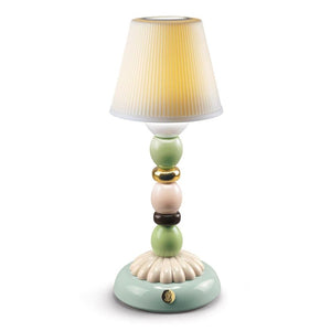 Lladro Palm Firefly Golden Fall Table Lamp - Green and Blue