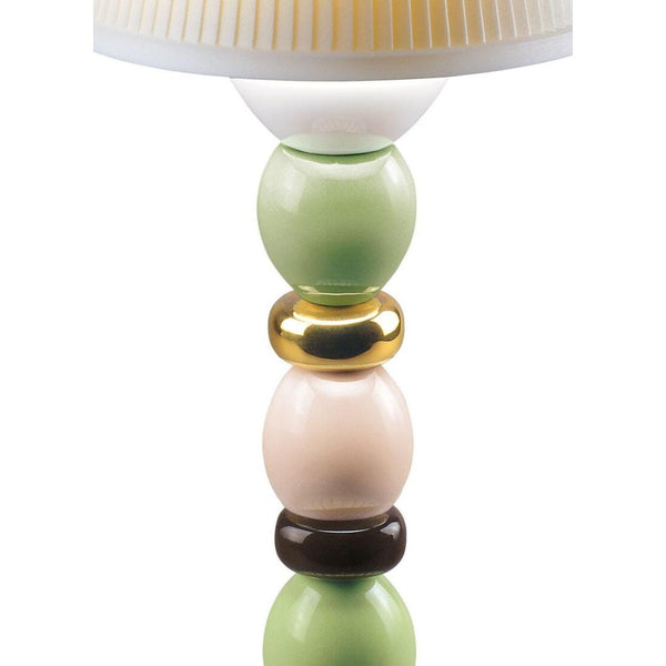 Load image into Gallery viewer, Lladro Palm Firefly Golden Fall Table Lamp - Green and Blue
