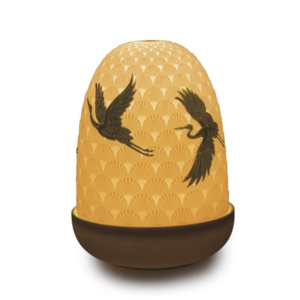 Load image into Gallery viewer, Lladro Cranes Dome Table Lamp
