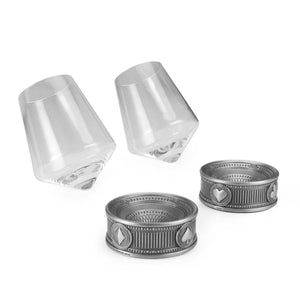 Royal Selangor Ace Glass And Cooling Coaster Pair