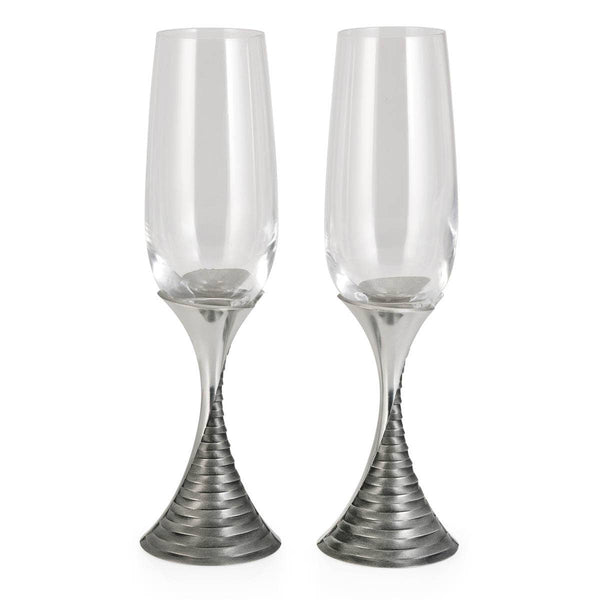 Load image into Gallery viewer, Royal Selangor Weave Champagne Flute Pair
