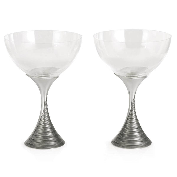 Load image into Gallery viewer, Royal Selangor Weave Champagne Coupe Pair
