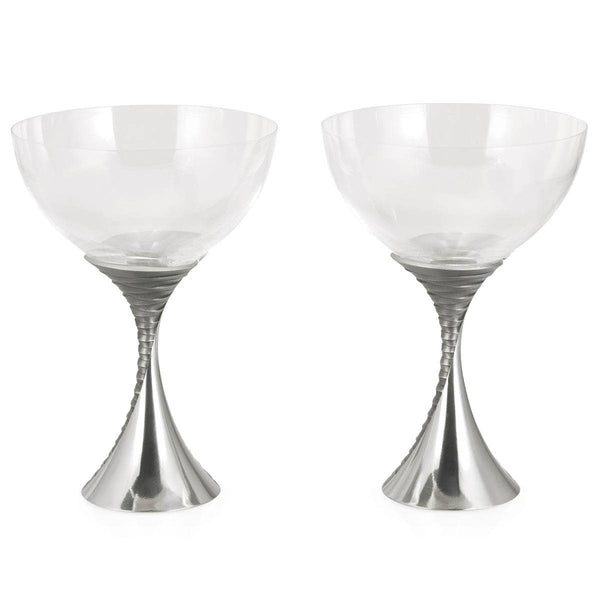 Load image into Gallery viewer, Royal Selangor Weave Champagne Coupe Pair
