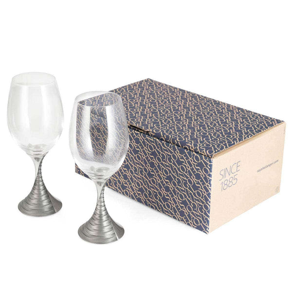 Load image into Gallery viewer, Royal Selangor Weave White Wine Pair
