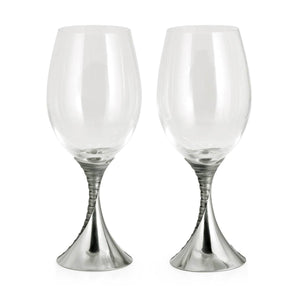 Royal Selangor Weave White Wine Pair
