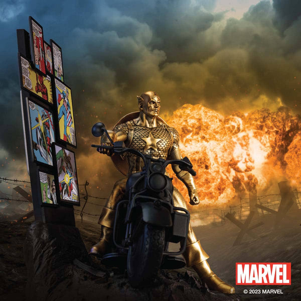 Load image into Gallery viewer, Royal Selangor Limited Edition Origins Gilt Captain America

