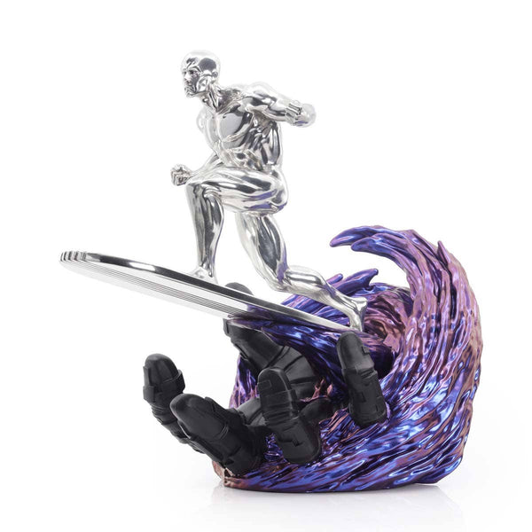 Load image into Gallery viewer, Royal Selangor Limited Edition Silver Surfer Wormhole Figurine
