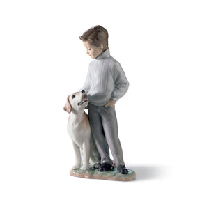 Lladro My Loyal Friend Dog Figurine