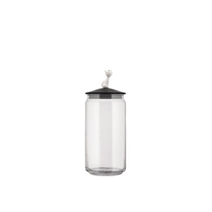 Alessi MiòJar Jar For Cat Food Black