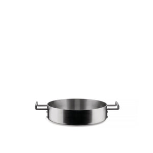 Alessi Convivio Low Casserole With Two Handles Cm 24 || Inch 9½″