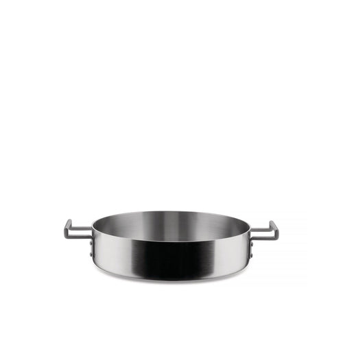 Alessi Convivio Low Casserole With Two Handles Cm 28 || Inch 11″
