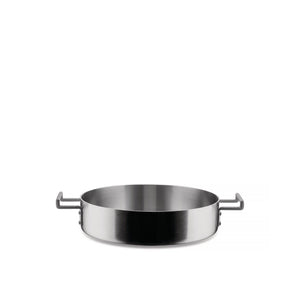 Alessi Convivio Low Casserole With Two Handles Cm 28 || Inch 11″