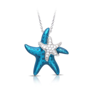 Belle Etoile Sea Stars Pendant - Blue
