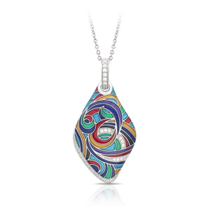 Belle Etoile Whirlwind Pendant - Blue & Multi Color