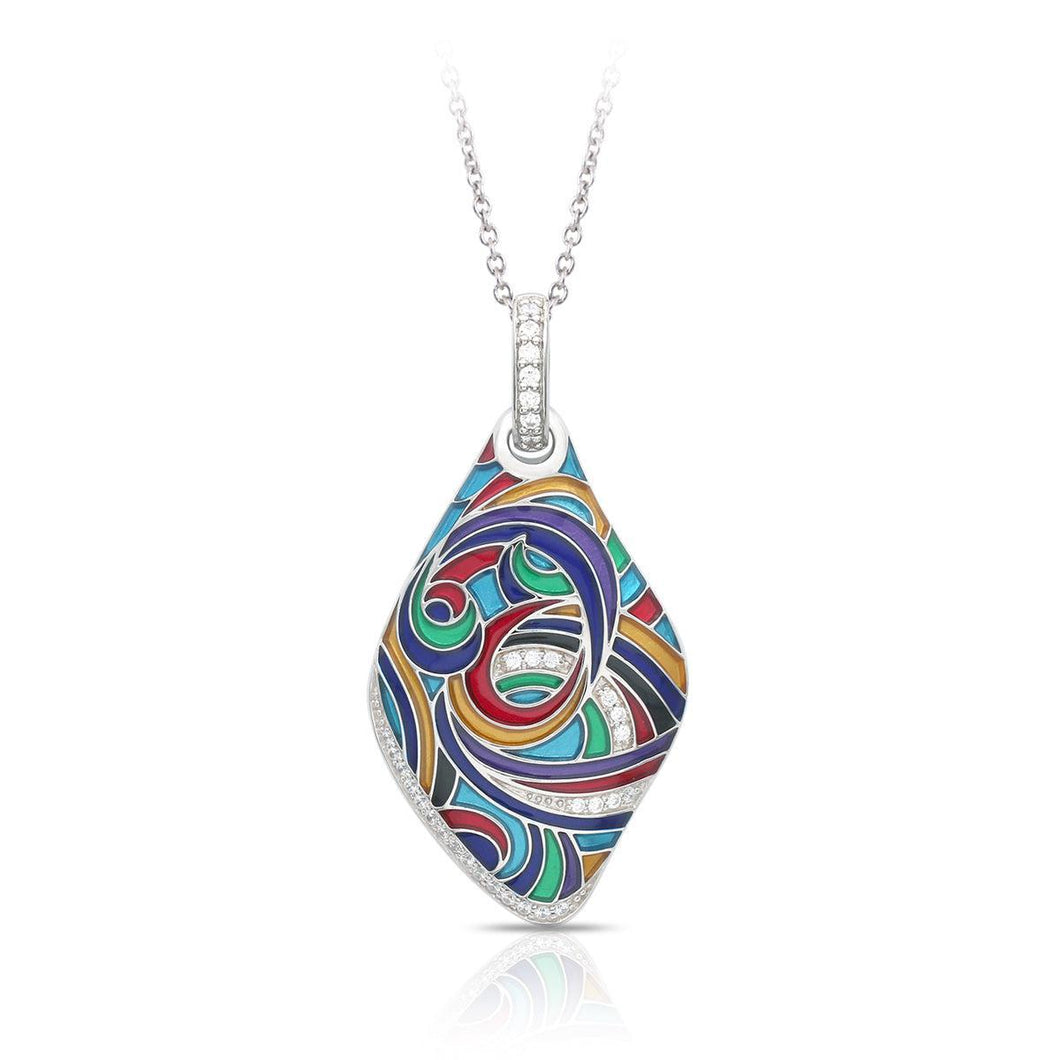 Belle Etoile Whirlwind Pendant - Blue & Multi Color