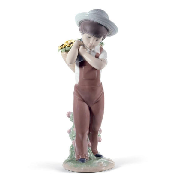 Load image into Gallery viewer, Lladro Gathering Flowers Boy Figurine - 60th Anniversary
