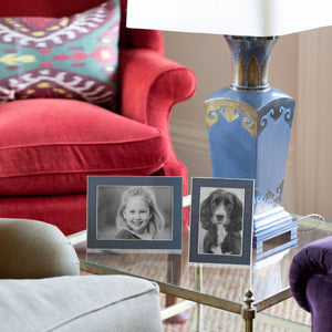 Addison Ross Blue Croc & Silver Frame - 5 x 7 in