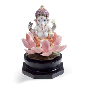 Lladro Padmasana Ganesha Figurine