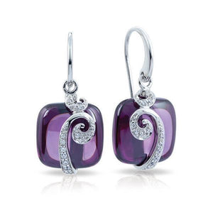 Belle Etoile Vigne Earrings - Amethyst