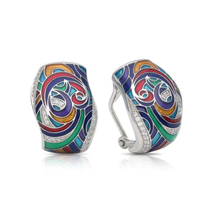 Belle Etoile Whirlwind Earrings - Blue & Multi Color