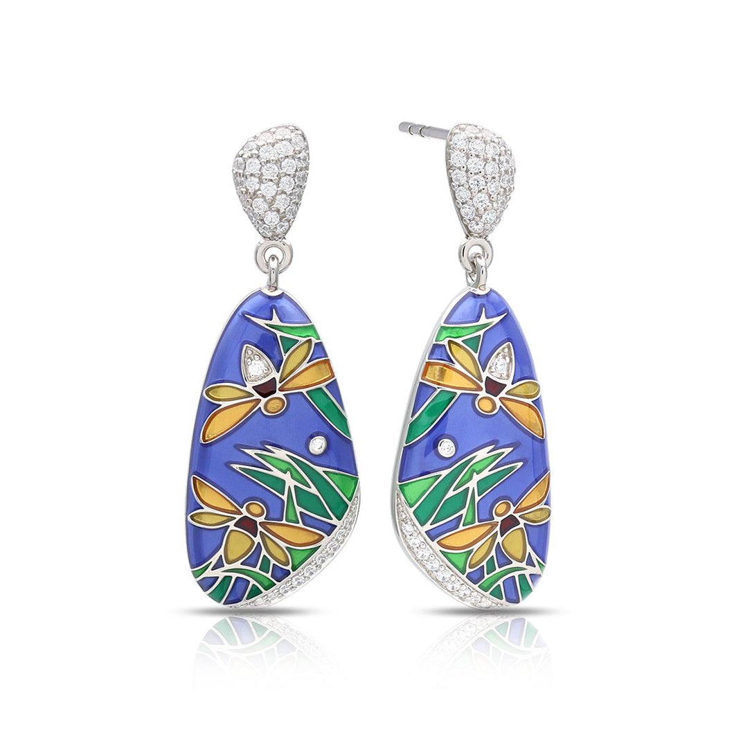 Belle Etoile Fireflies Earrings - Blue & Multi Color