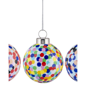 Alessi Proust Set Of 3 Christmas Baubles