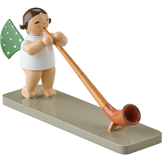Wendt & Kuhn Angel with Alpine Horn Figurine