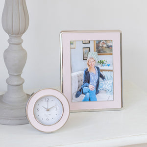 Addison Ross Light Pink & Silver Alarm Clock