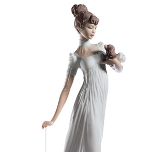 Lladro Traveling Companions Woman Figurine