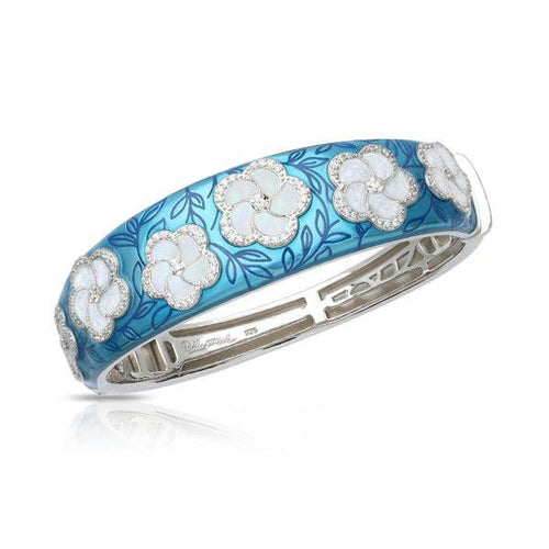 Belle Etoile Pomelia Bangle - Sea Blue & White