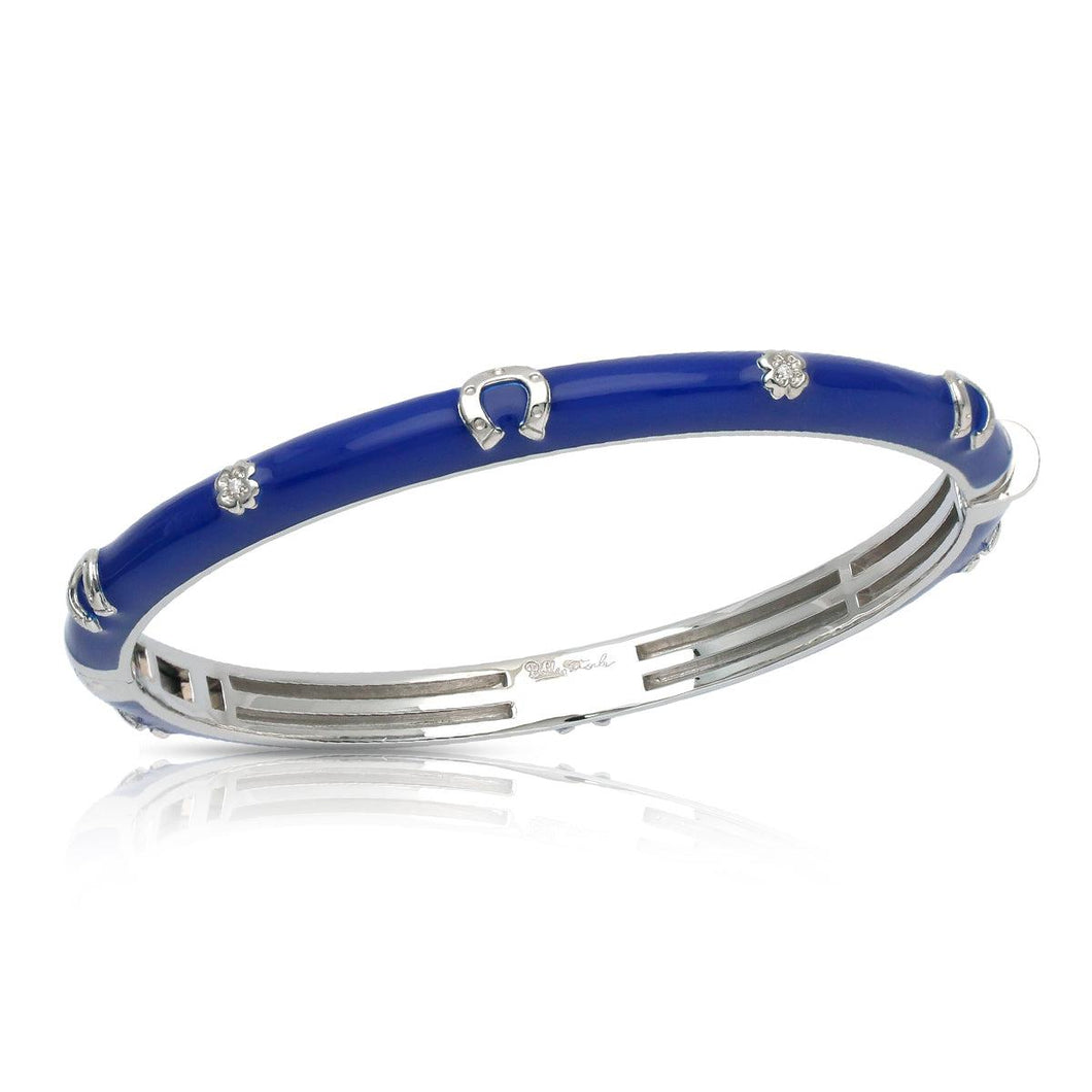 Belle Etoile Lucky Horseshoe Bangle - Blue