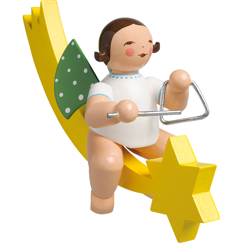 Wendt & Kuhn Angel with Triangle, on Comet Tail Figurine